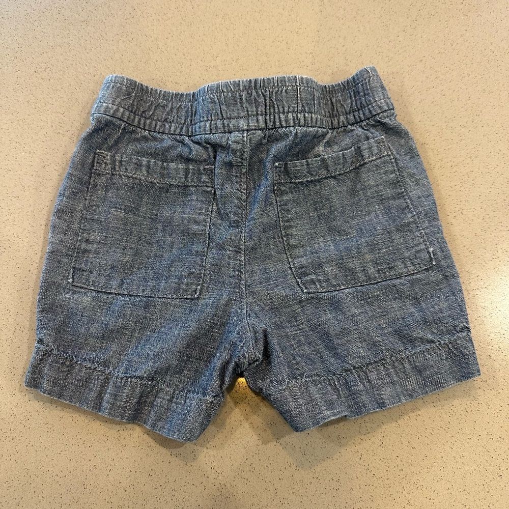 Baby Gap Denim Color Pull Up Style Shorts Size 12-18 Months - Picture 2 of 4